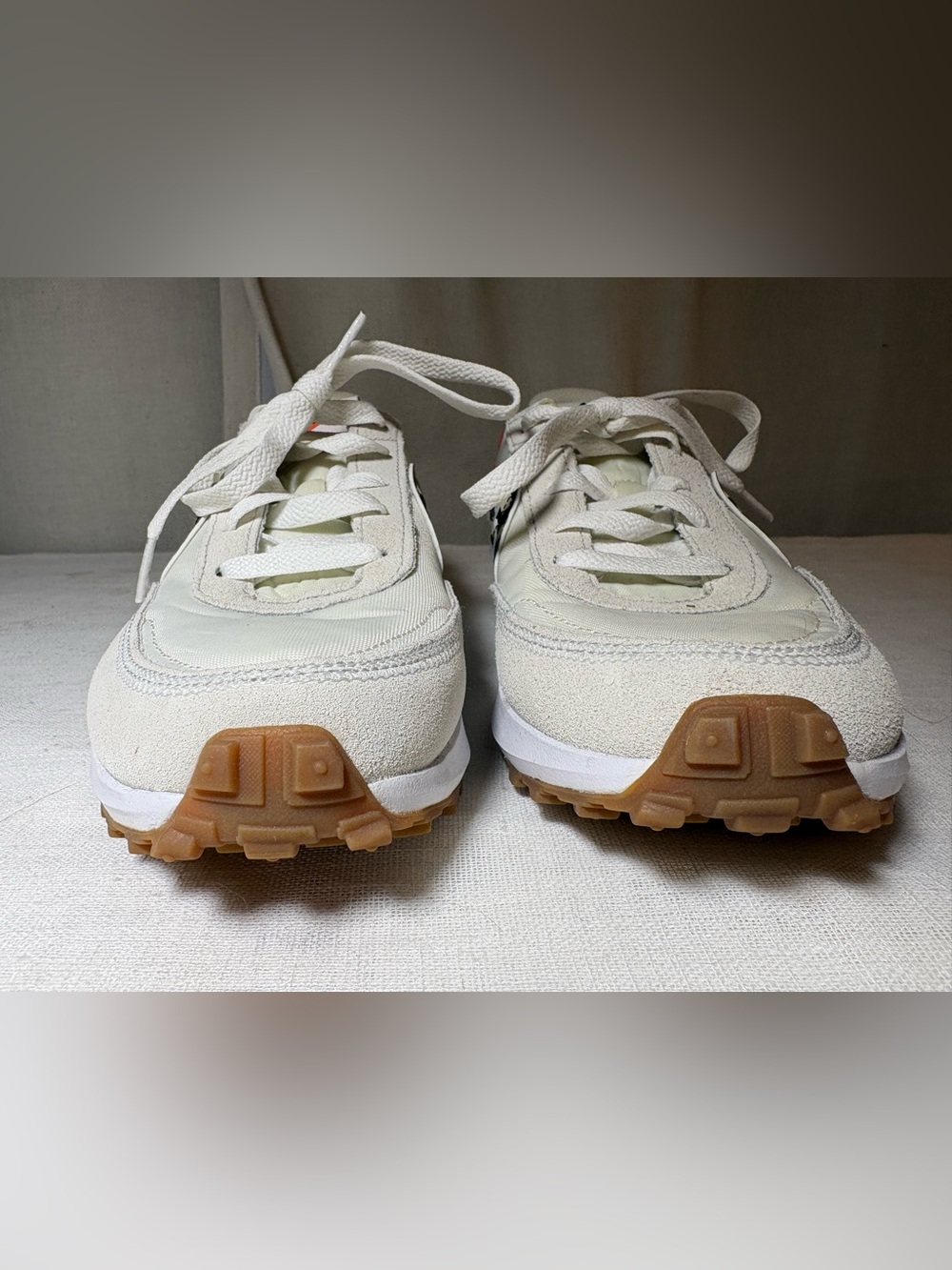 Nike Waffle Debut Leopard Print Platform Sneakers Women’s Size 8 Cream Orange - Picture 8 of 15